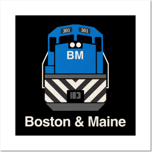 Boston and Maine Railroad Train Engine Posters and Art